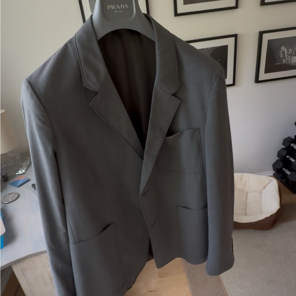 Prada Gray lightweight blazer
